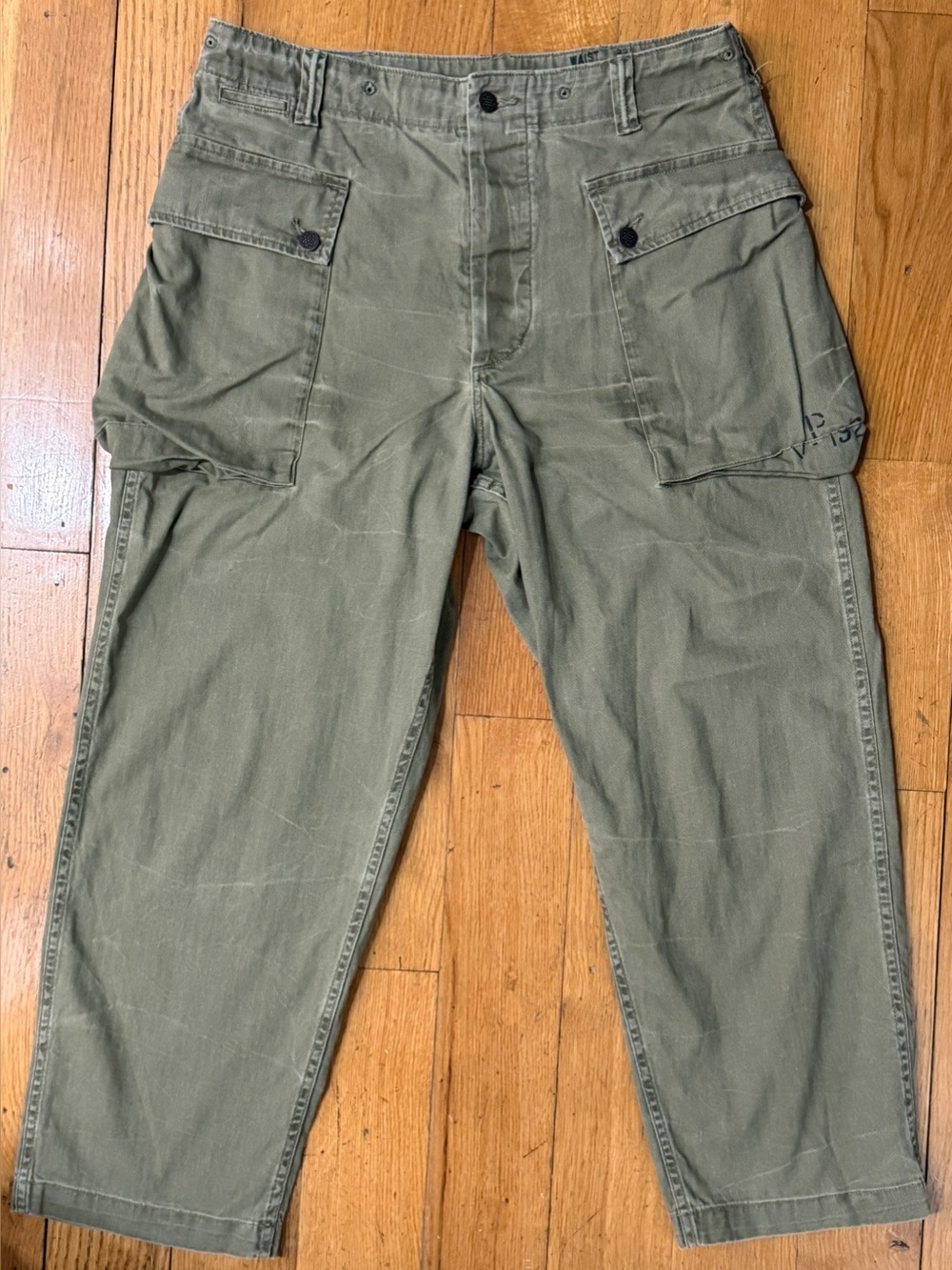 POLO RALPH LAUREN FATIGUE BIG BACK POCKET MILITARY PANT ARMY GREEN OLIVE CARGO
